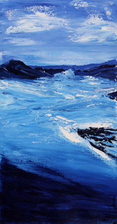 ORIGINAL ACRYLIC PAINTING FROM THE DEEP BY HELEN HAYWARD WESTERN AUSTRALIA